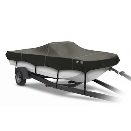 Eevelle Windstorm Boat Cover TRI HULL RUNABOUT Inboard 22' 6in. L 102in. W Charcoal WSTR22102-CHL